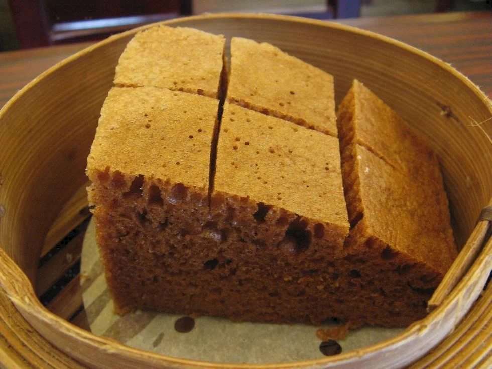 赞好           fluffy steamed cake with brown sugar