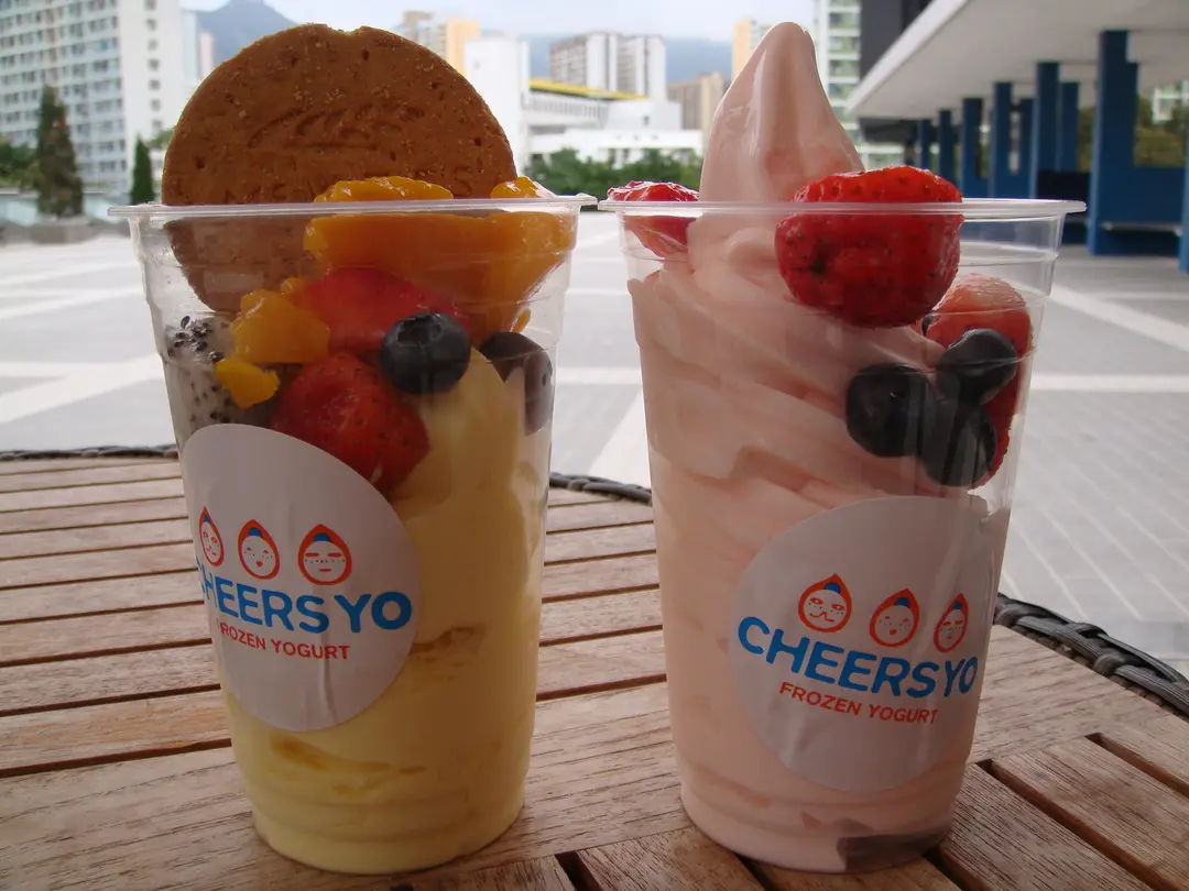 frozen yogurt,almonds cheers yo frozen yogurt