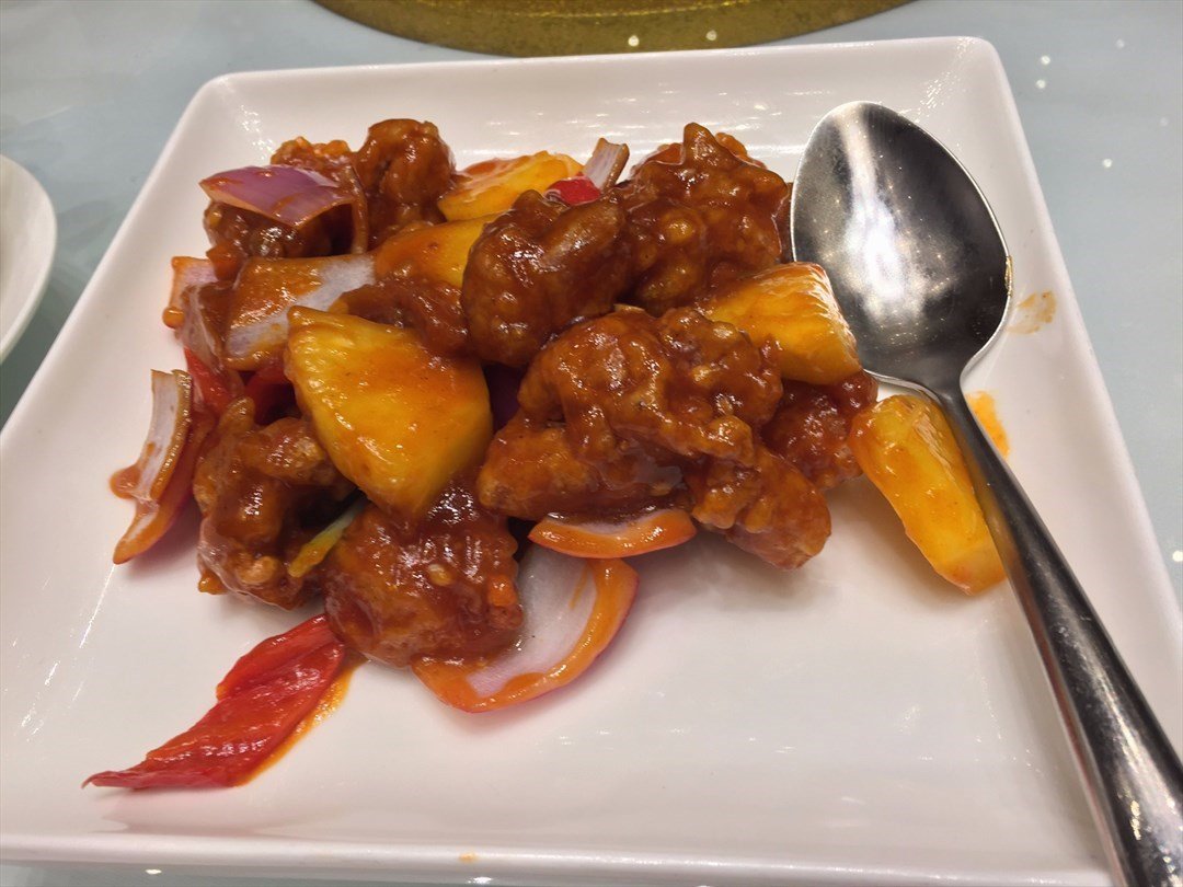 sweet & sour pork w/hawthorn sauce $ 168