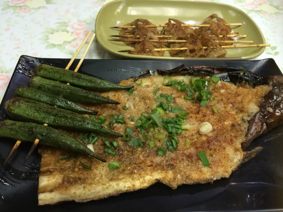 茄子,秋葵,莲藕片 - 香港红磡的粤烧越串 | openrice