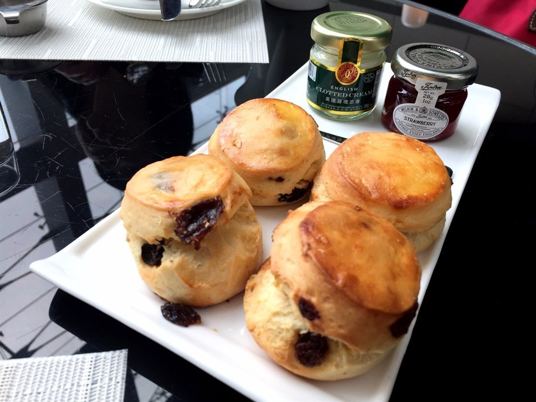 scone   english clotted cream   strawberry jam