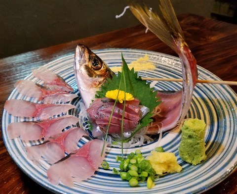 手釣池魚刺身 - 西環的神川日本料理