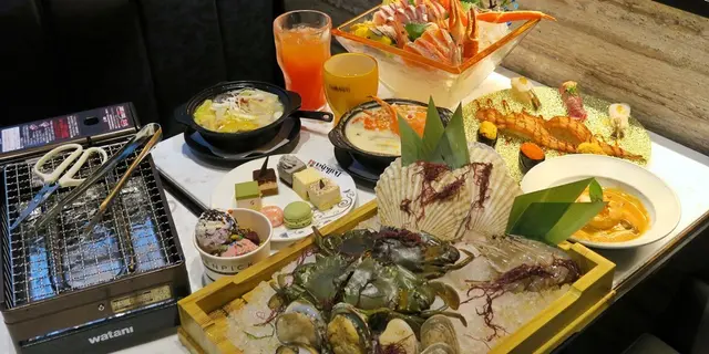 铜锣湾最新放题  引入矶烧海鲜   Movenpick雪糕清酒梅酒任食任饮 (有片)