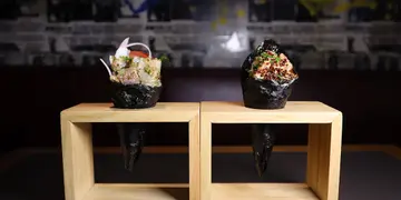 龐克搖滾玩味風日式手卷店！創意炸吞拿魚手卷、黑毛豬炸串(有片)
