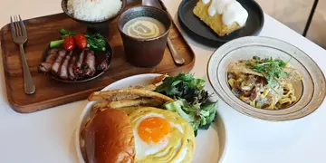 將軍澳無敵海景文青Cafe!自家製素食漢堡、柚子戚風蛋糕(有片)