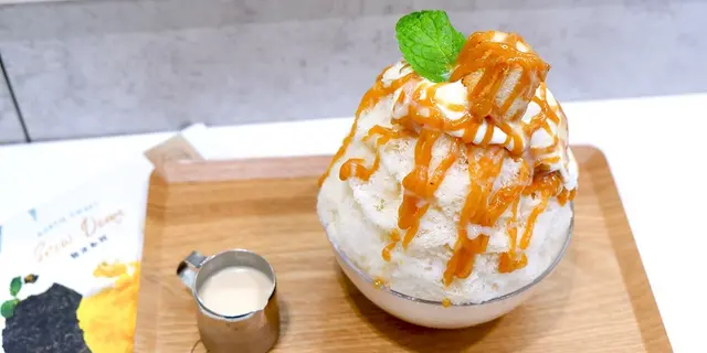 酱爆奶酱脆多+榴梿豆腐花口味刨冰！铜锣湾新开刨冰主题甜品店(有片)