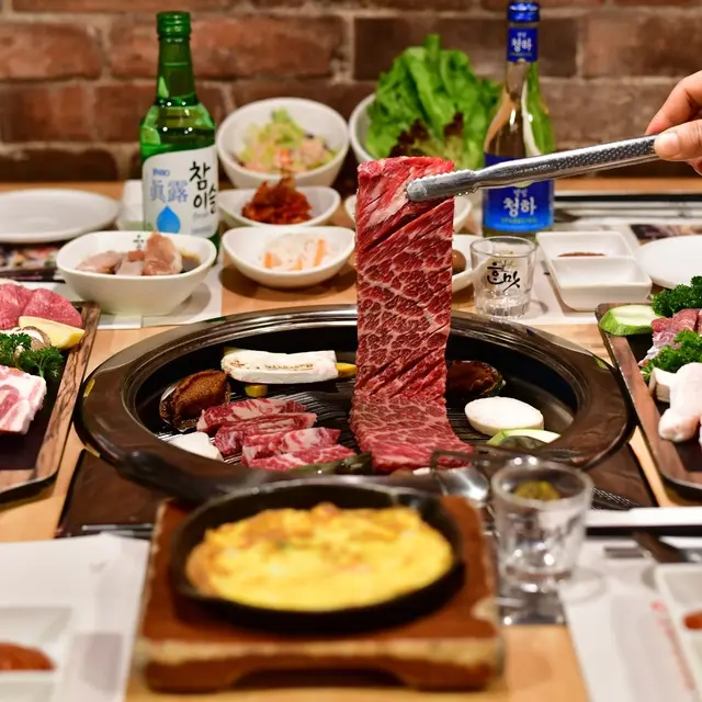 Highly recommended Korean beef & crab