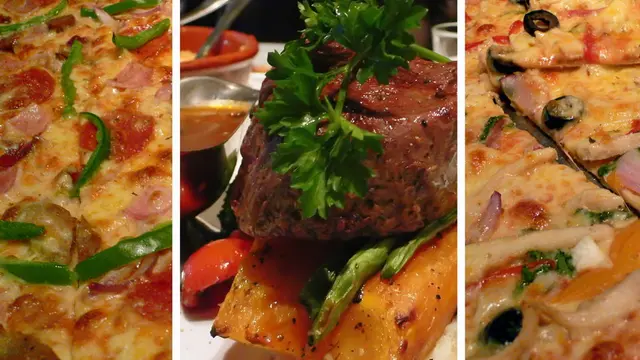 香煎牛柳及兩個薄餅