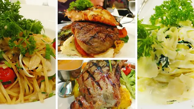 一般的意粉和出色的牛扒