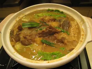 羊腩煲 close up 