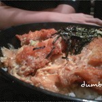 滑蛋豬扒(定雞扒?)丼~*