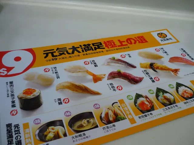 多款$9一件壽司. 唔想食得多都係一個好選擇.