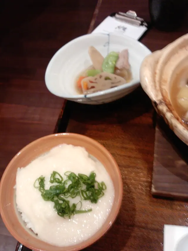 山芋蓉飯＋前菜