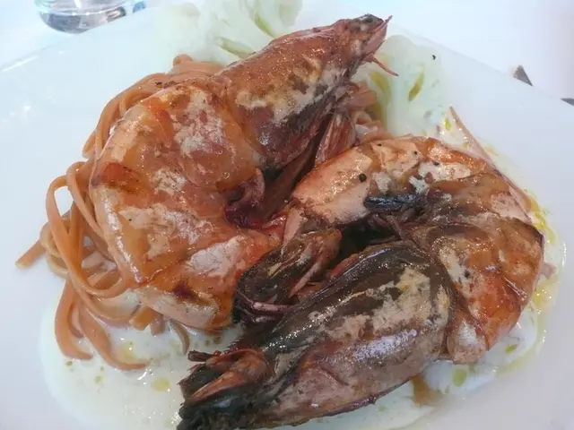 Red Chilli Pasta w/King Prawn