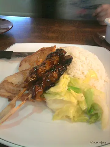 印尼串烧白斑饭