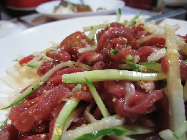 撈完後的生牛肉