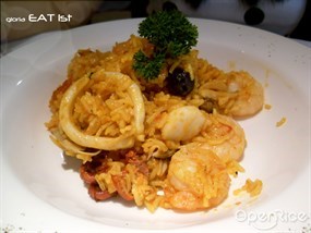 Seafood spanish rice - not bad - Al Dente in Tsim Sha Tsui 