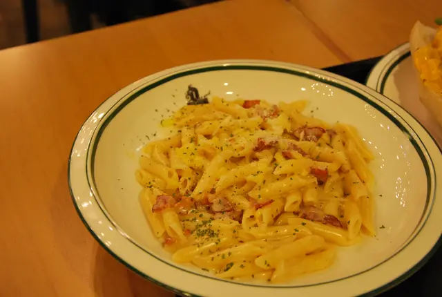 Penne carbonara