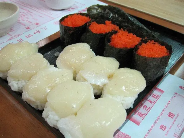 蟹籽同帶子勁唔新鮮