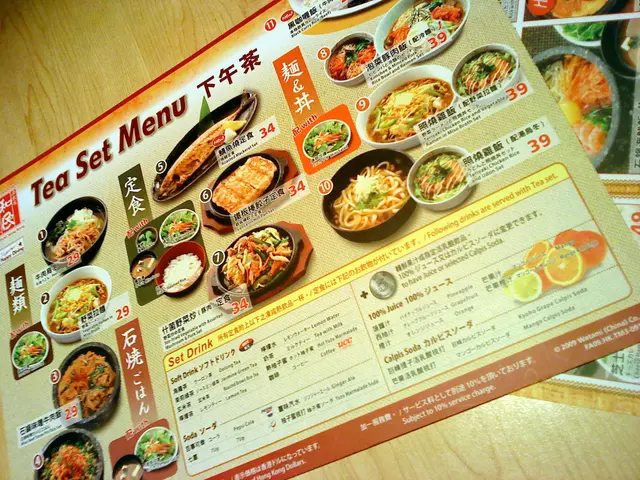 Tea set menu!