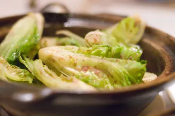 砂锅虾酱唐生菜