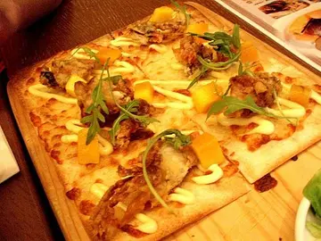 芒果軟殼蟹pizza 