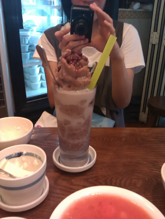 牛乳蓮子紅豆冰