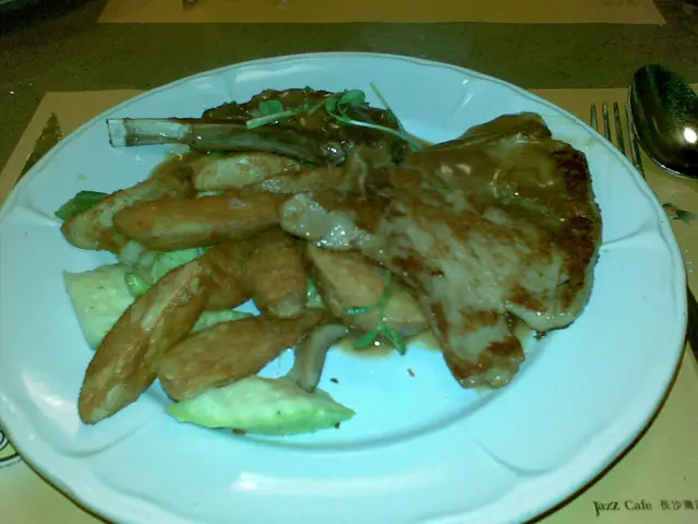 羊扒+豬扒配薯菜