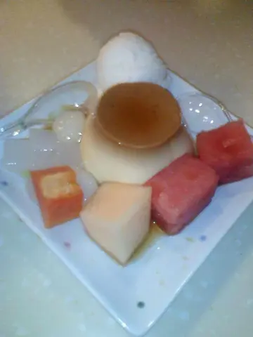 正, 杂果鸡蛋布丁