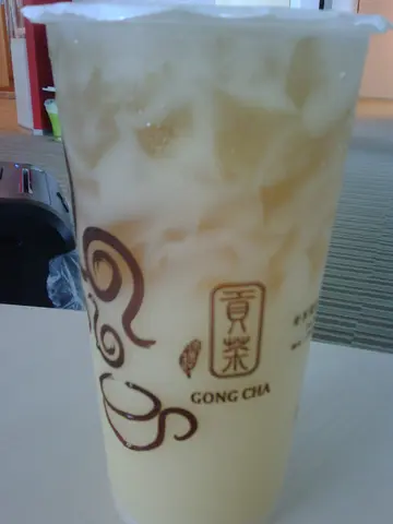 綠茶可爾必思+愛玉凍