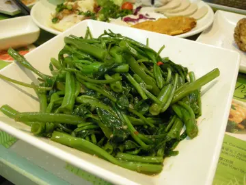 马拉盏炒通菜