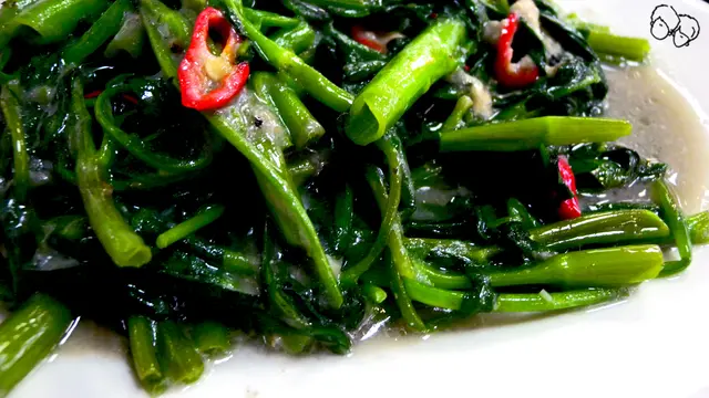 椒絲腐乳炒通菜 ($28)