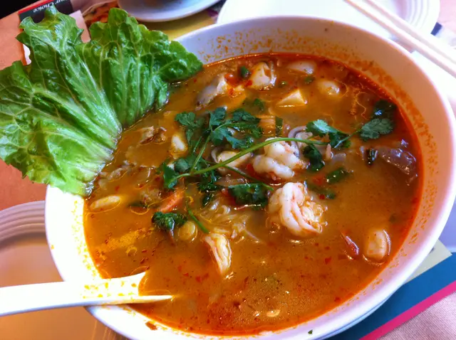 Tom Yum Soup with noodles