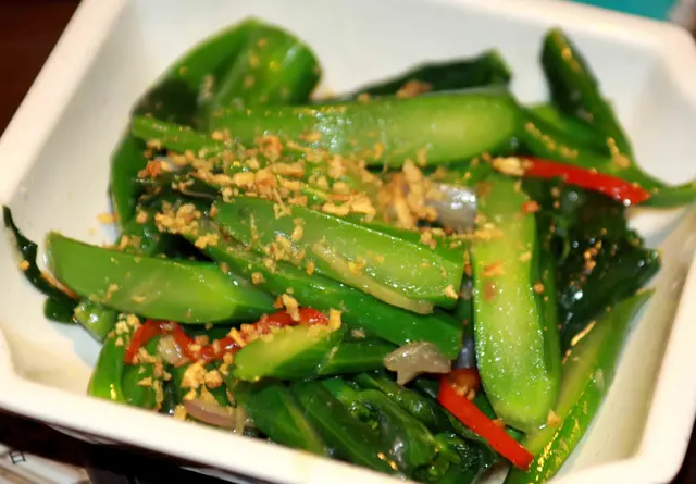 鹹魚炒芥蘭,有水準