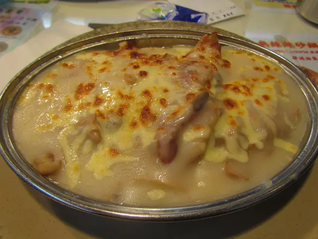 焗芝士蘑菇豬扒天使麵