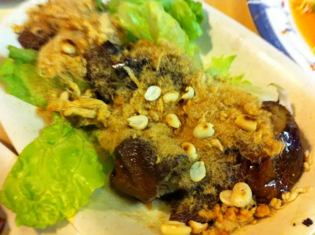 eggplant with pork floss