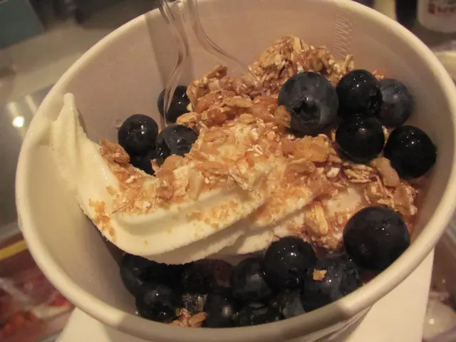 Granola脆卜卜而有強勁麥香，冰乳酪非常之夠冰