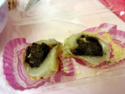 黑芝麻餡燸米糍