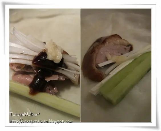 包著餅皮的吃法