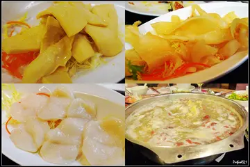 鲍鱼，带子和花胶，汤底是有当归