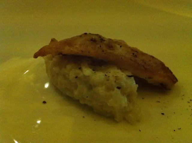 煎比目魚意大利飯