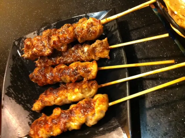 羊肉串加雞肉串