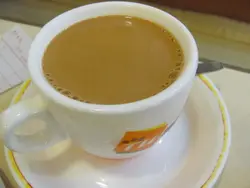 很有茶香的热奶茶