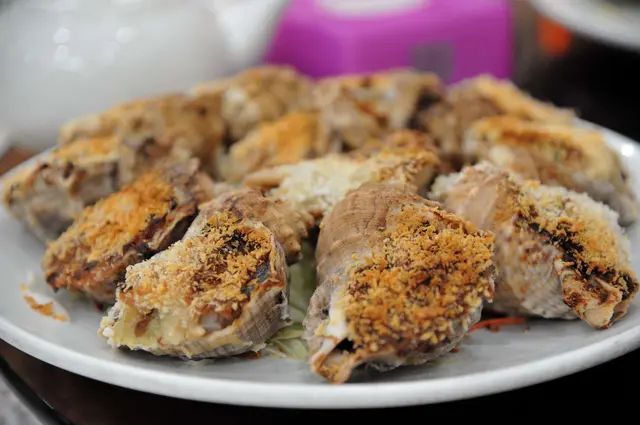 焗螺肉, D 肉比較少, 不過都幾好味