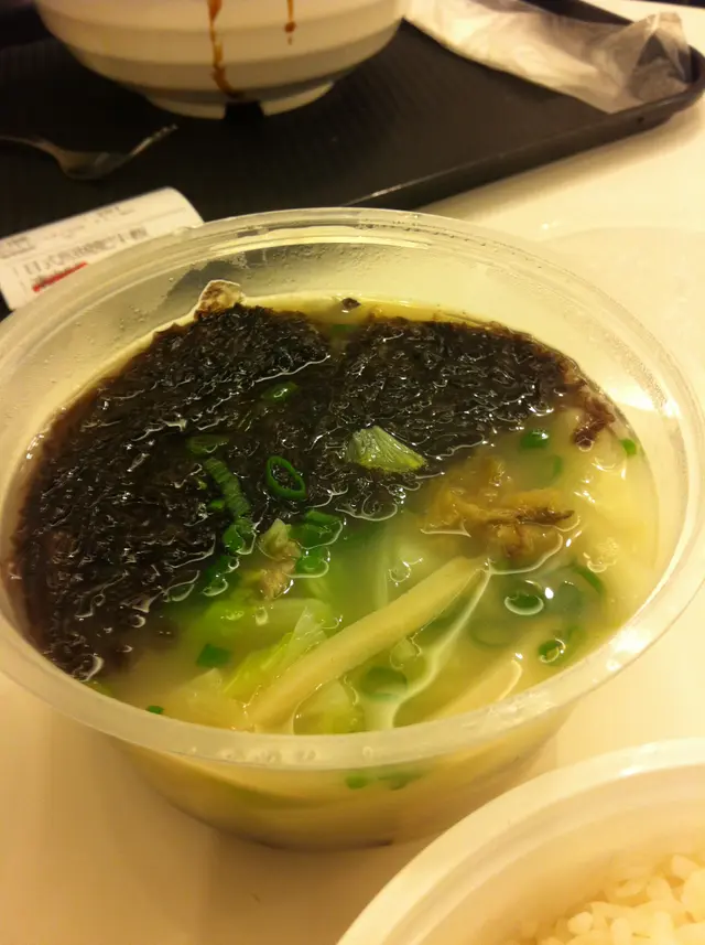 紫菜鮑魚雞絲湯飯