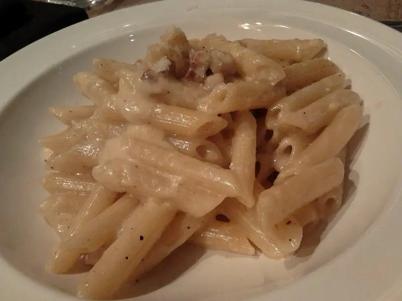 penne carbonara