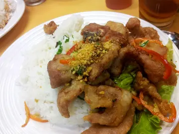 椒盐猪扒饭