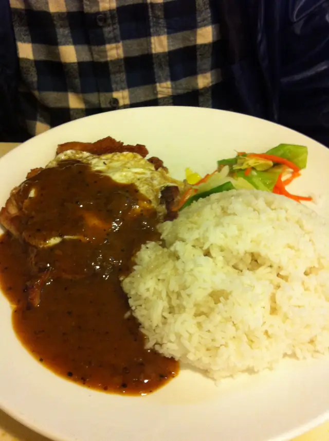 煎雞排蛋飯