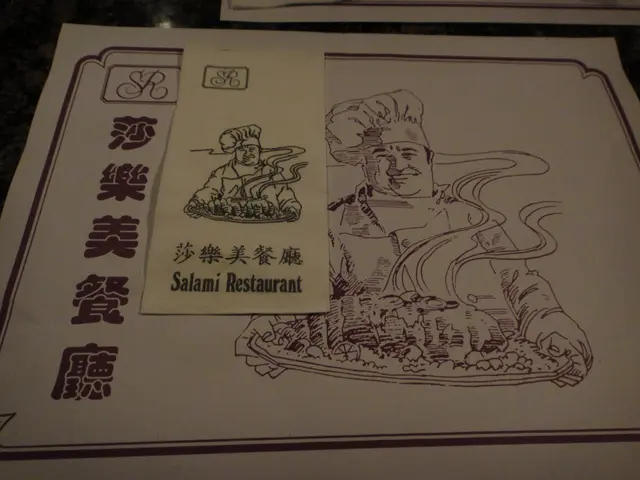 台紙和餐紙都有七八十年代的手繪風格,懷舊味濃。