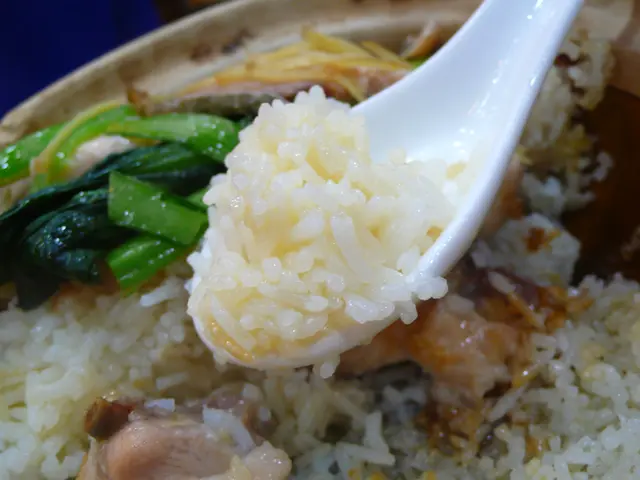 還有點濕的飯粒